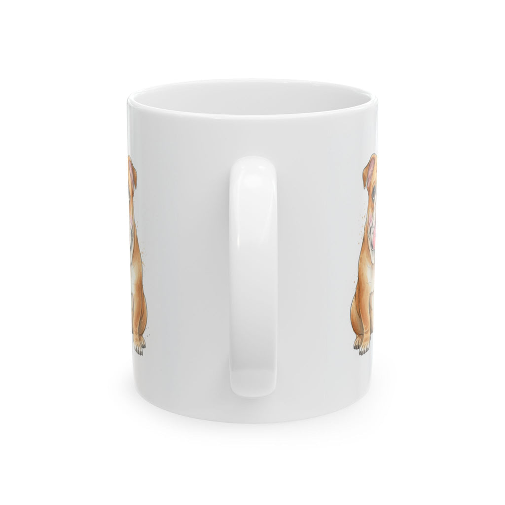 Bulldog coffee cup Wake Me Up When the Snacks Are Ready Quote Mug dog lover gift