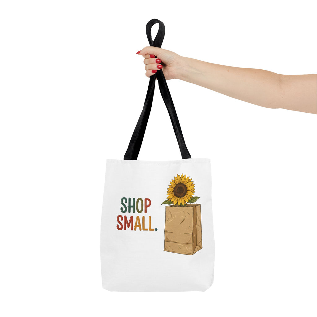Shop Small Sunflower Tote Bag | farmers market canvas bag | 13" x 13"