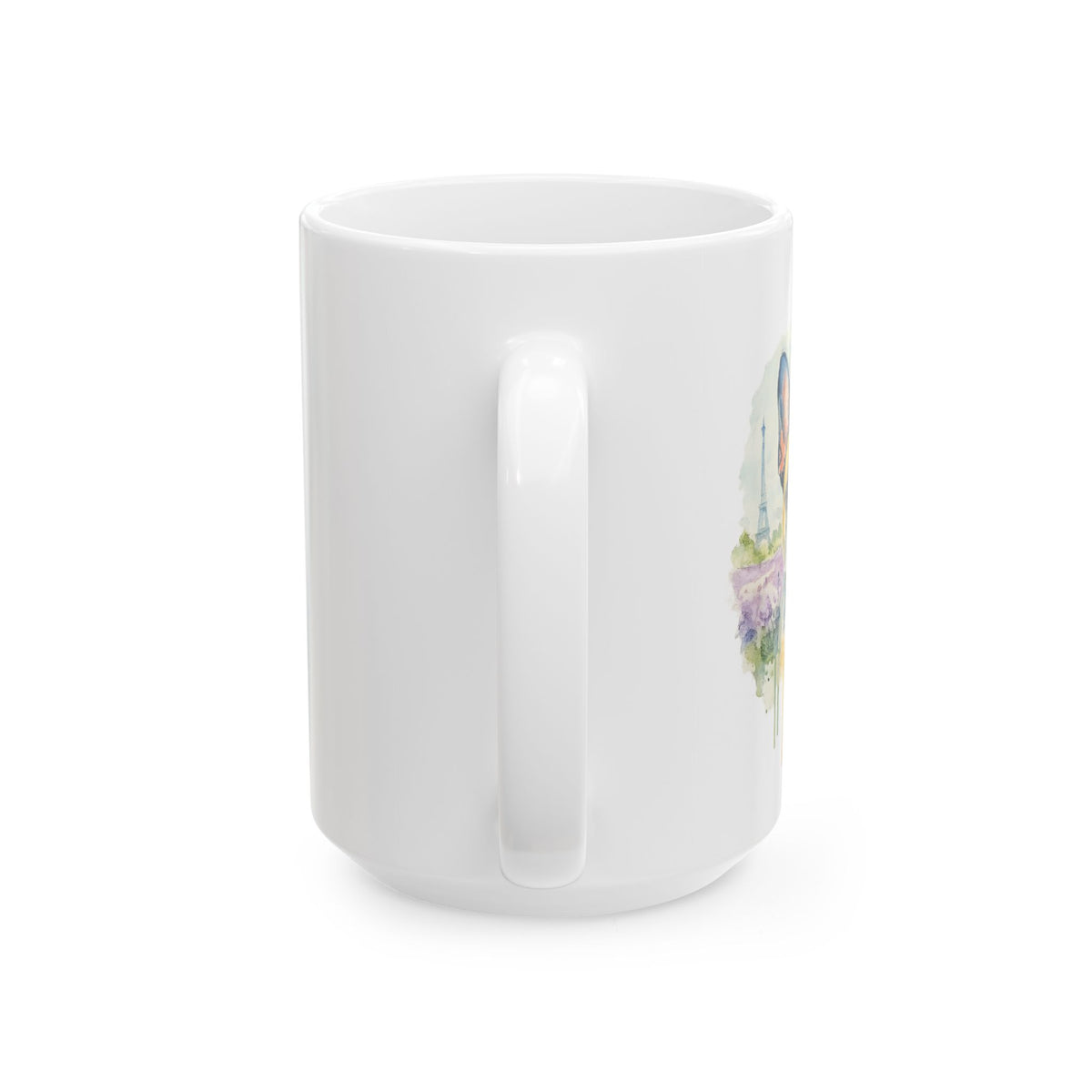 Keep Calm and Frenchie On Mug | French Bulldog Watercolor Ceramic | 11oz 15oz