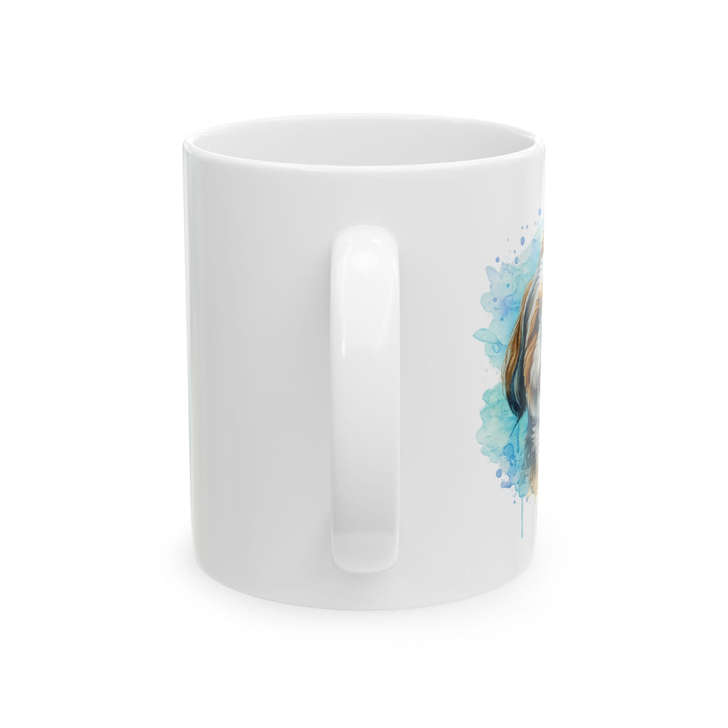 Shih Tzu watercolor coffee Mug | Dog lover ceramic cup | dog lover gift
