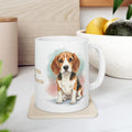 Beagle coffee mug watercolor life is better with a beagle quote 11oz 15oz