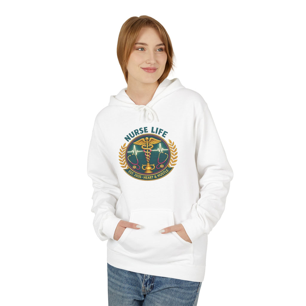 Nurse life hoodie 2026 grad gift nursing student sweatshirt heart & hustle