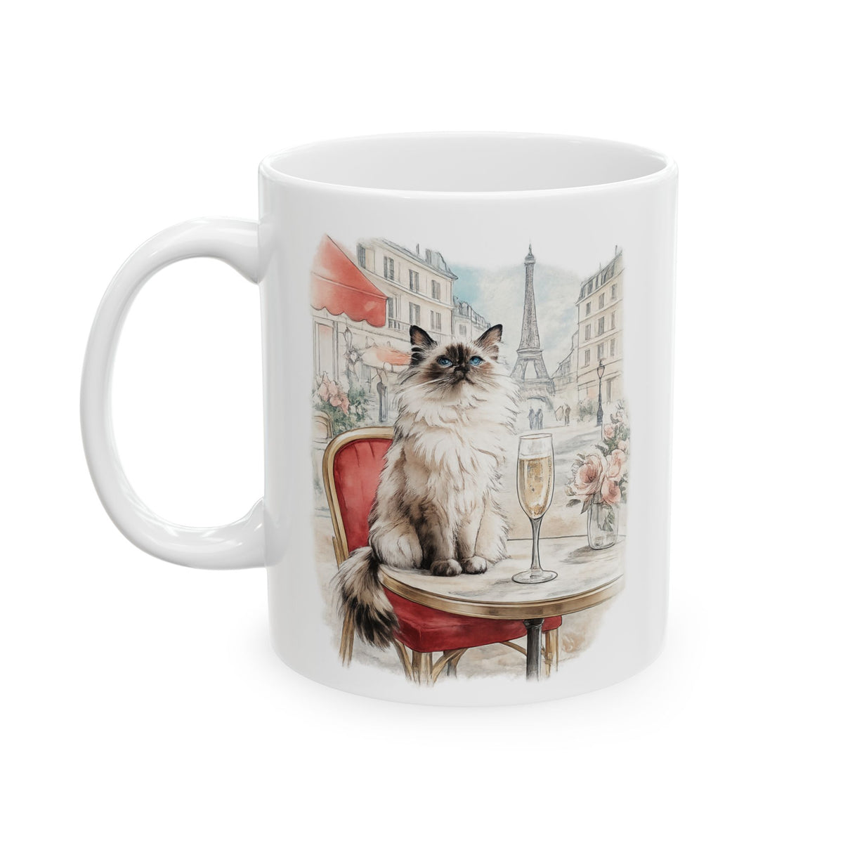 Ragdoll Cat coffee mug | Ragdolls leave pawprints quote | 11oz 15oz