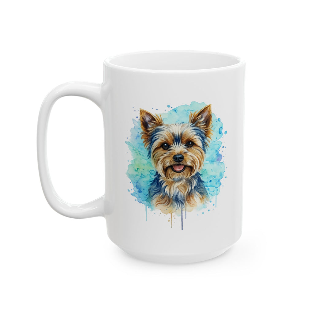 Yorkie Watercolor Coffee Mug | yorkies are angels without wings | 11oz 15oz