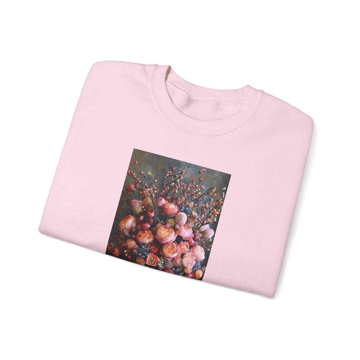 Fine Art Floral still life sweatshirt graphic pullover wild at heart quote