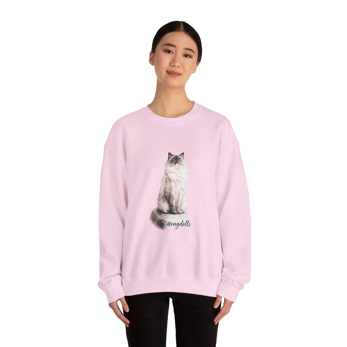 Ragdoll cat crewneck sweatshirt | cozy cat apparel | small-3xl