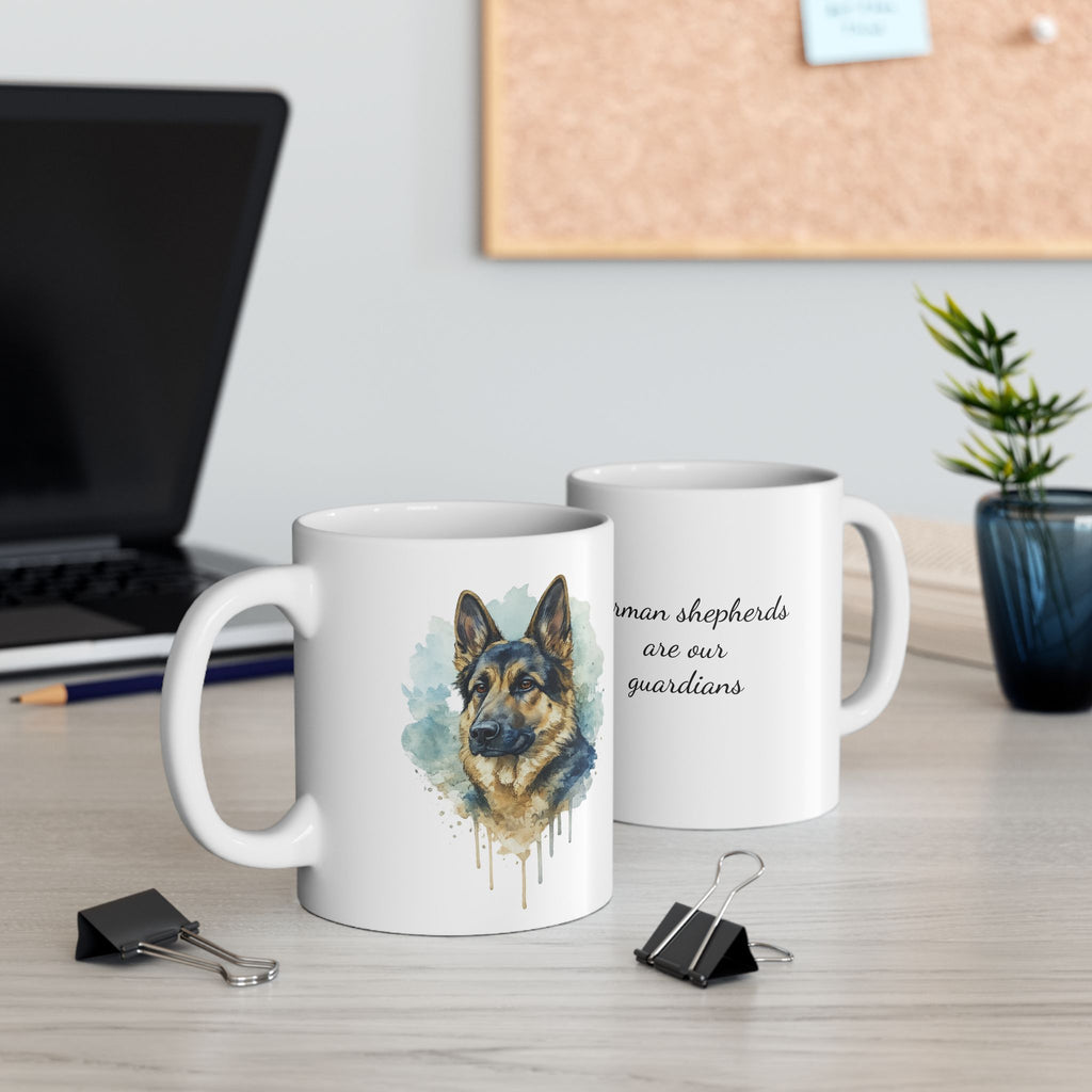 German Shepherds quoted Ceramic Mug, (11oz, 15oz) | Dog lover gift