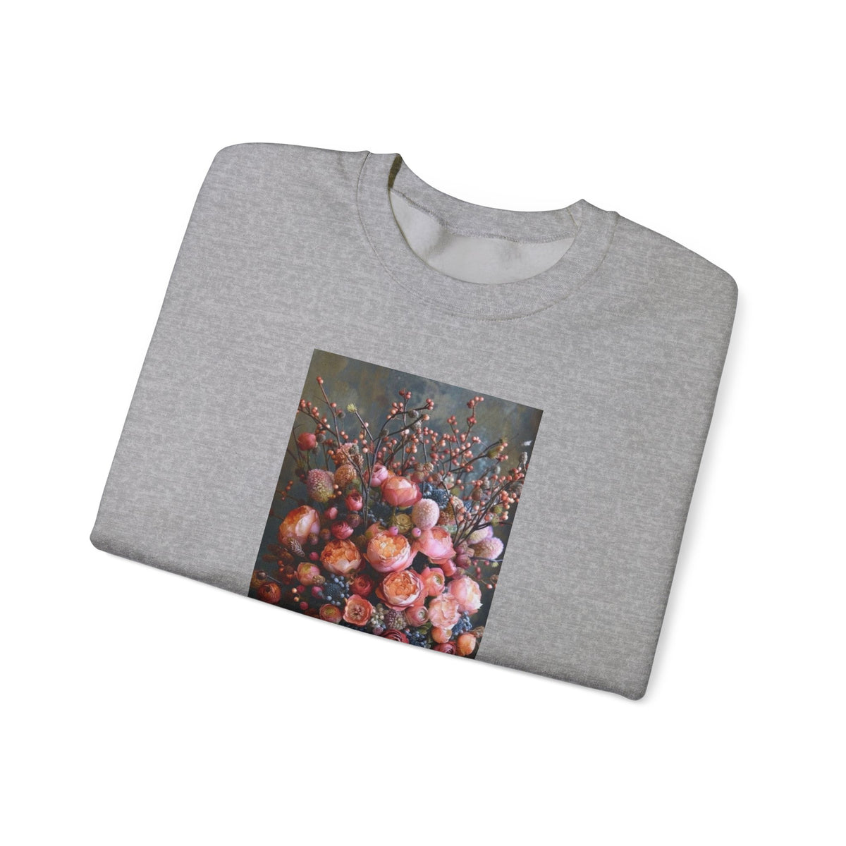 Fine Art Floral still life sweatshirt graphic pullover wild at heart quote