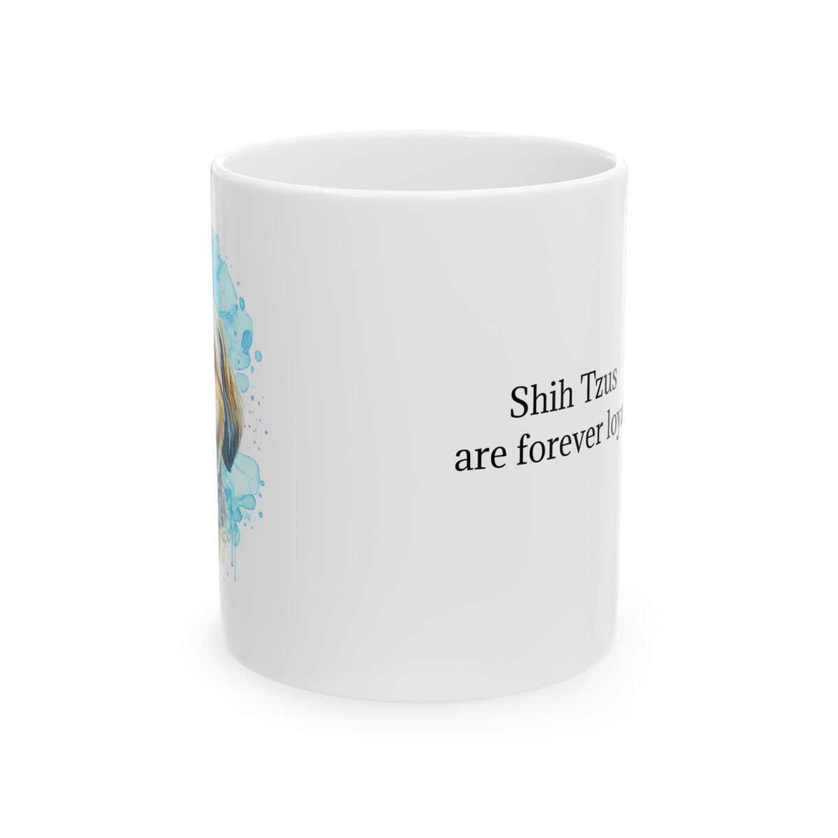 Shih Tzu watercolor coffee Mug | Dog lover ceramic cup | dog lover gift