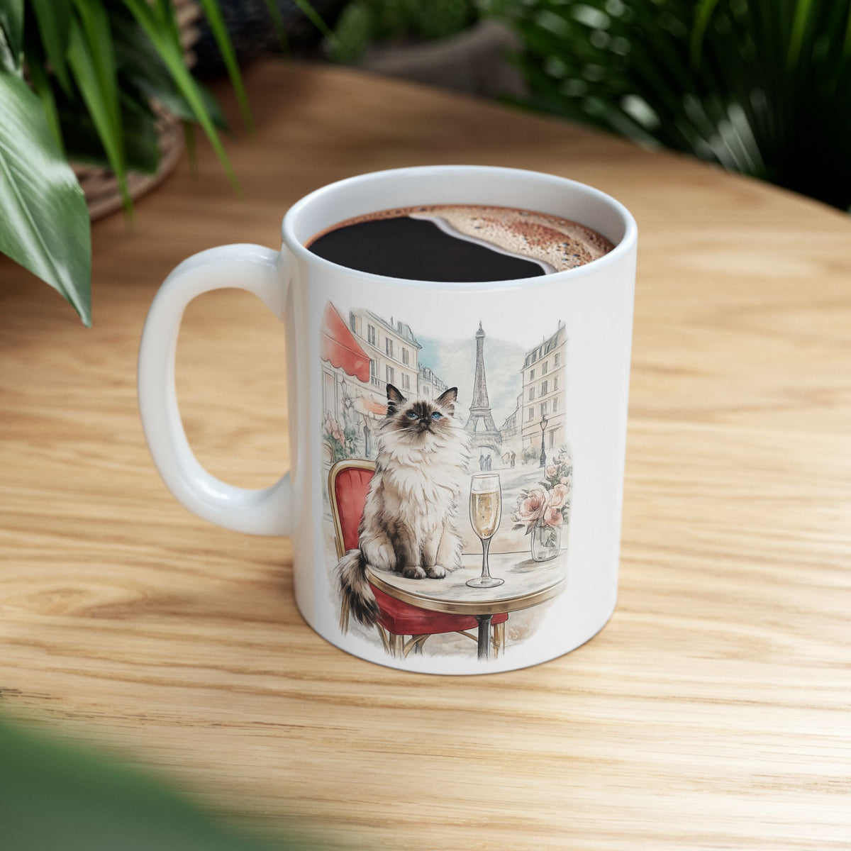Ragdoll Cat coffee mug | Ragdolls leave pawprints quote | 11oz 15oz