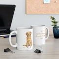 Golden Retriever coffee Mug Sunshine wrapped in fur quote dog lover gift