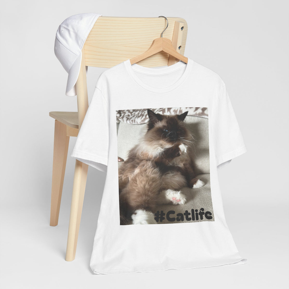 Unisex "Cat Life" Jersey Knit T-Shirt Sizes XS thru 3XL