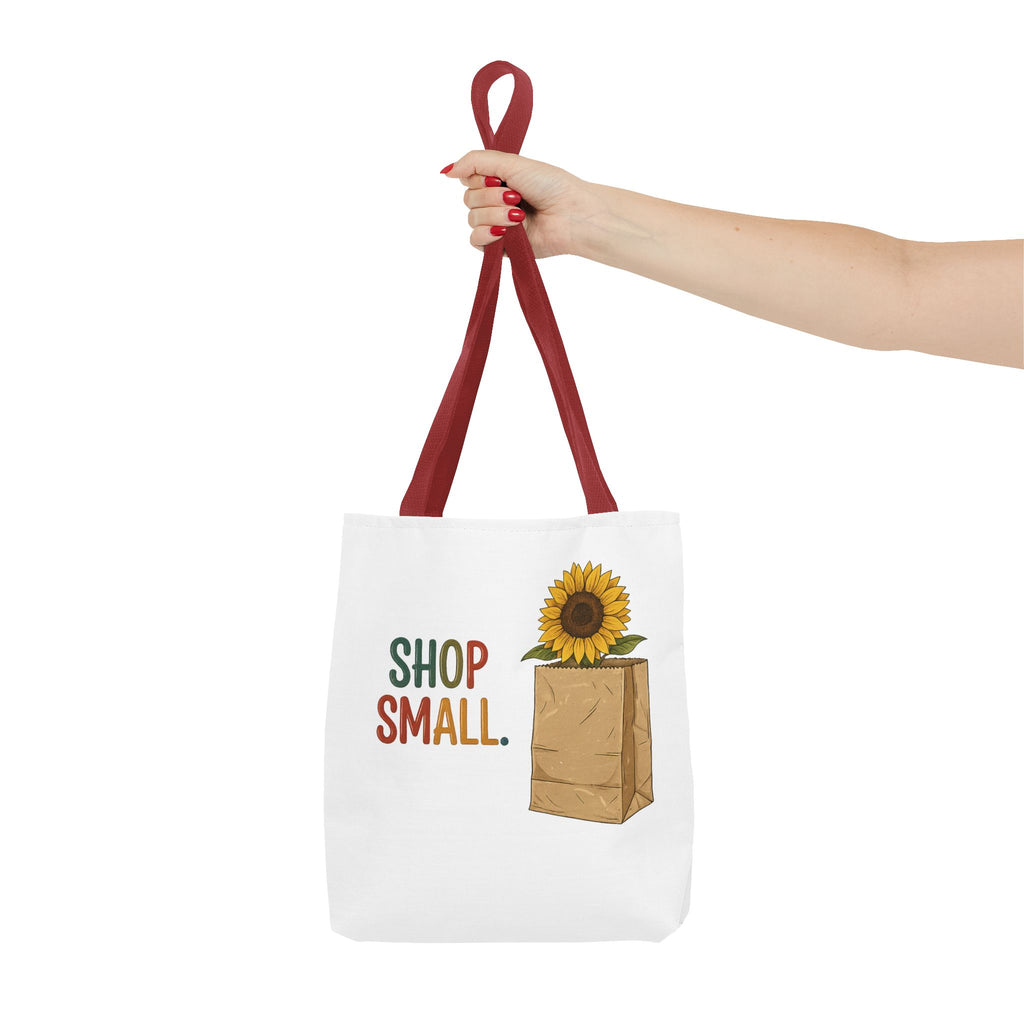 Shop Small Sunflower Tote Bag | farmers market canvas bag | 13" x 13"