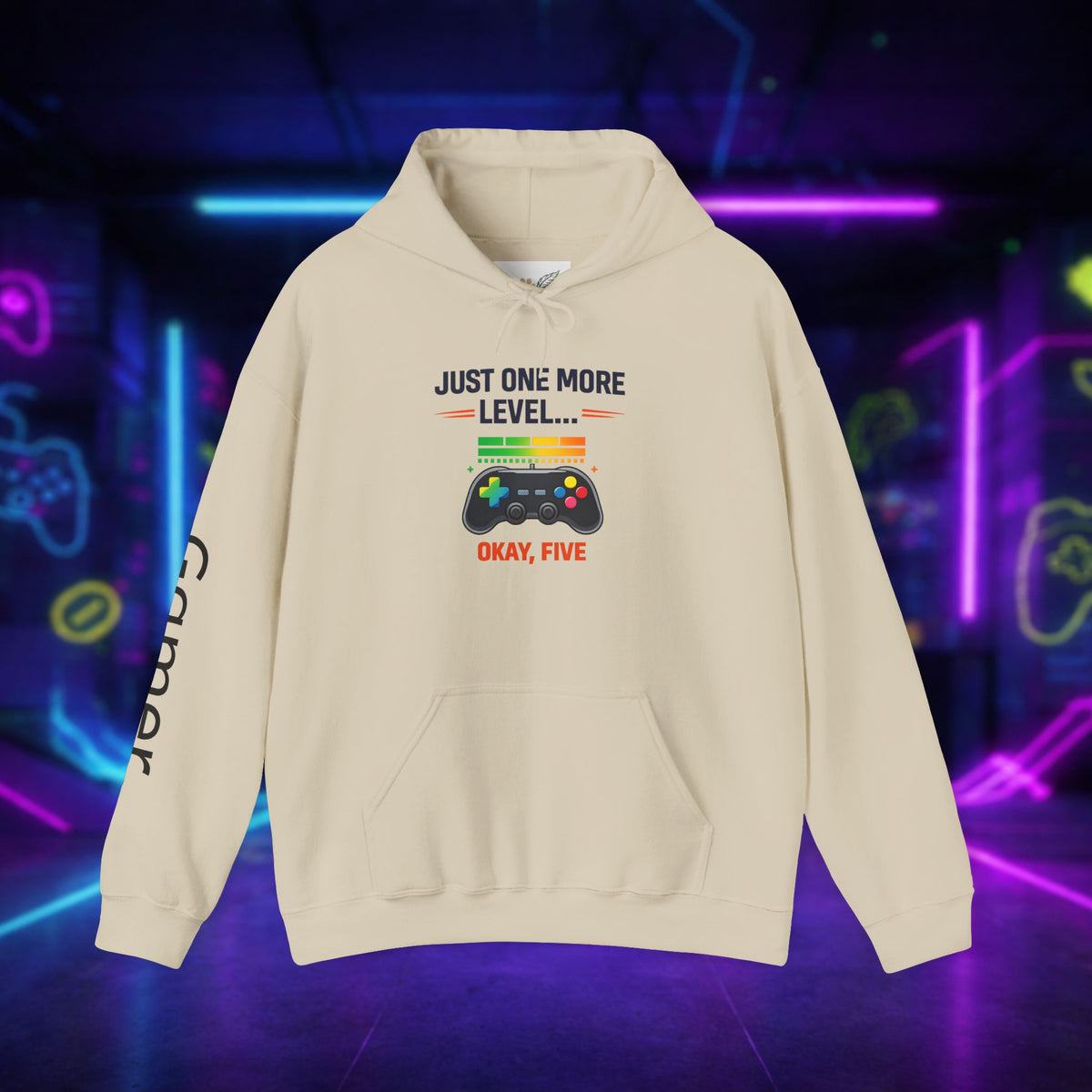 Gamer sweatshirt | remote control graphic | just one more level | Funny hoodie