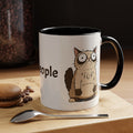 Ew people cat coffee mug funny sarcastic introvert gift black accent cup 11 15oz