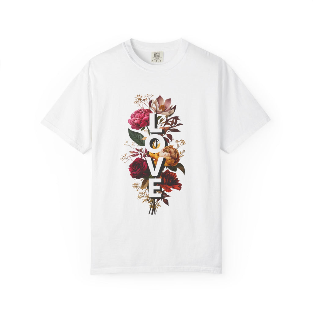 Floral LOVE comfortable t shirt | men and women's small- 4xl