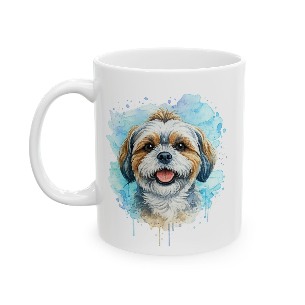 Shih Tzu watercolor coffee Mug | Dog lover ceramic cup | dog lover gift