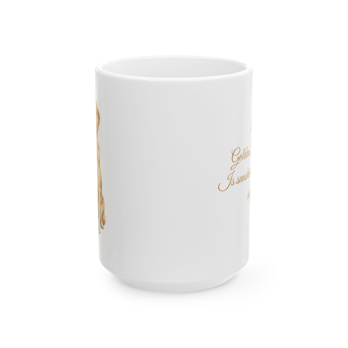 Golden Retriever coffee Mug Sunshine wrapped in fur quote dog lover gift