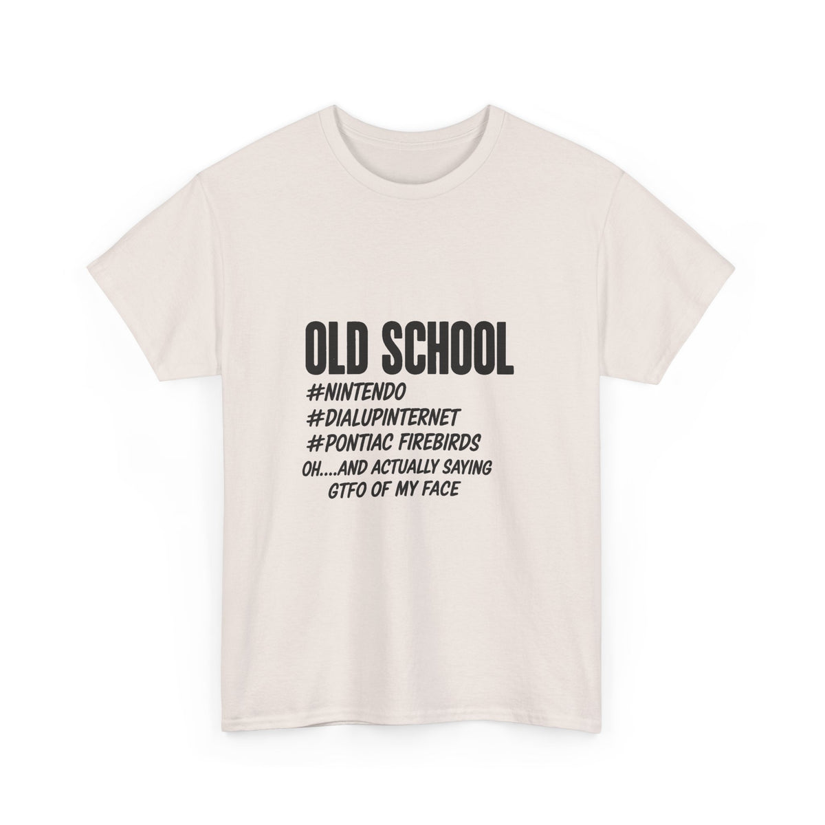 Old School dial up Pontiac Firebird funny graphic t shirt S-5xl