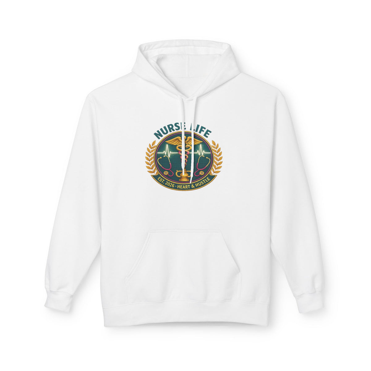 Nurse life hoodie 2026 grad gift nursing student sweatshirt heart & hustle