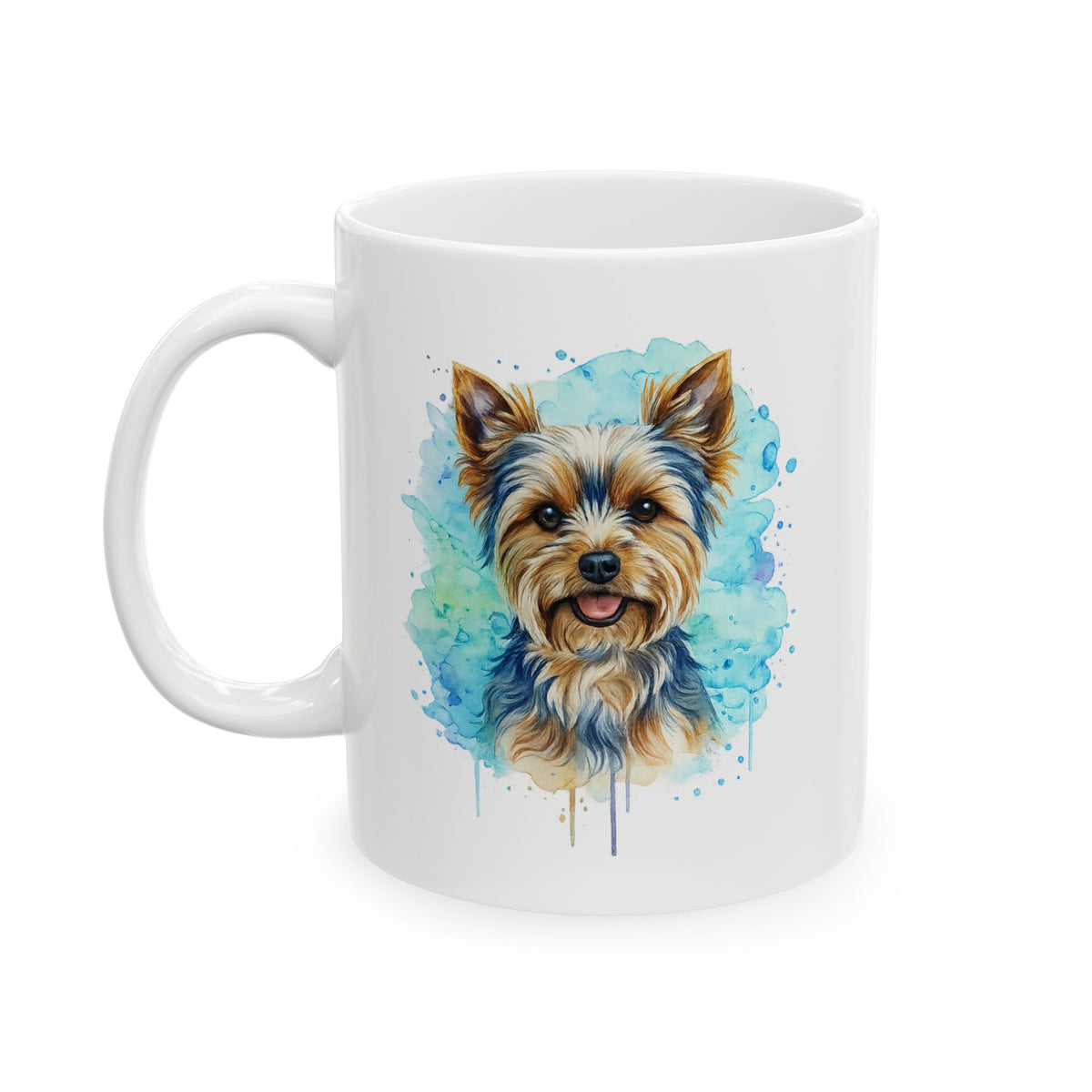 Yorkie Watercolor Coffee Mug | yorkies are angels without wings | 11oz 15oz