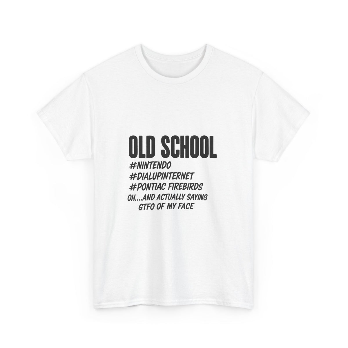 Old School dial up Pontiac Firebird funny graphic t shirt S-5xl