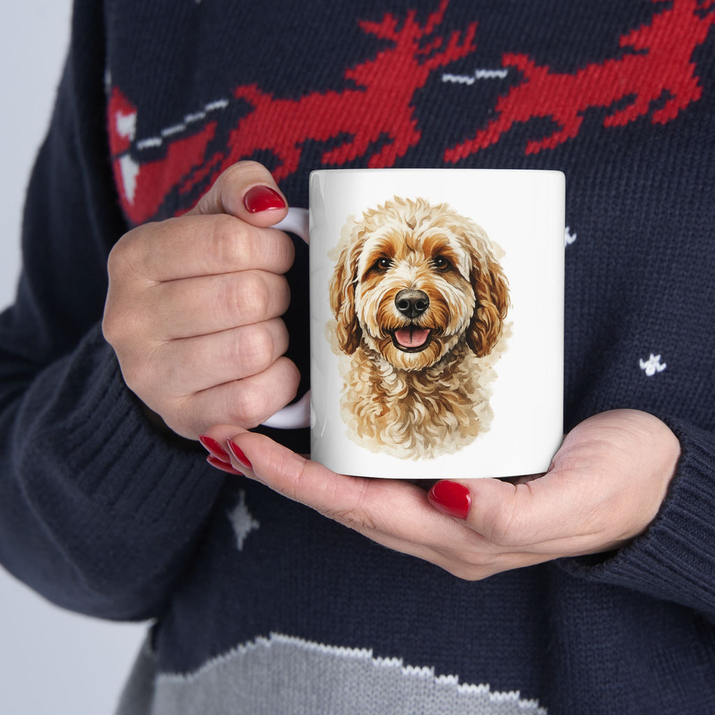 Goldendoodle coffee Mug | Life is golden with a doodle quote | 11oz 15oz