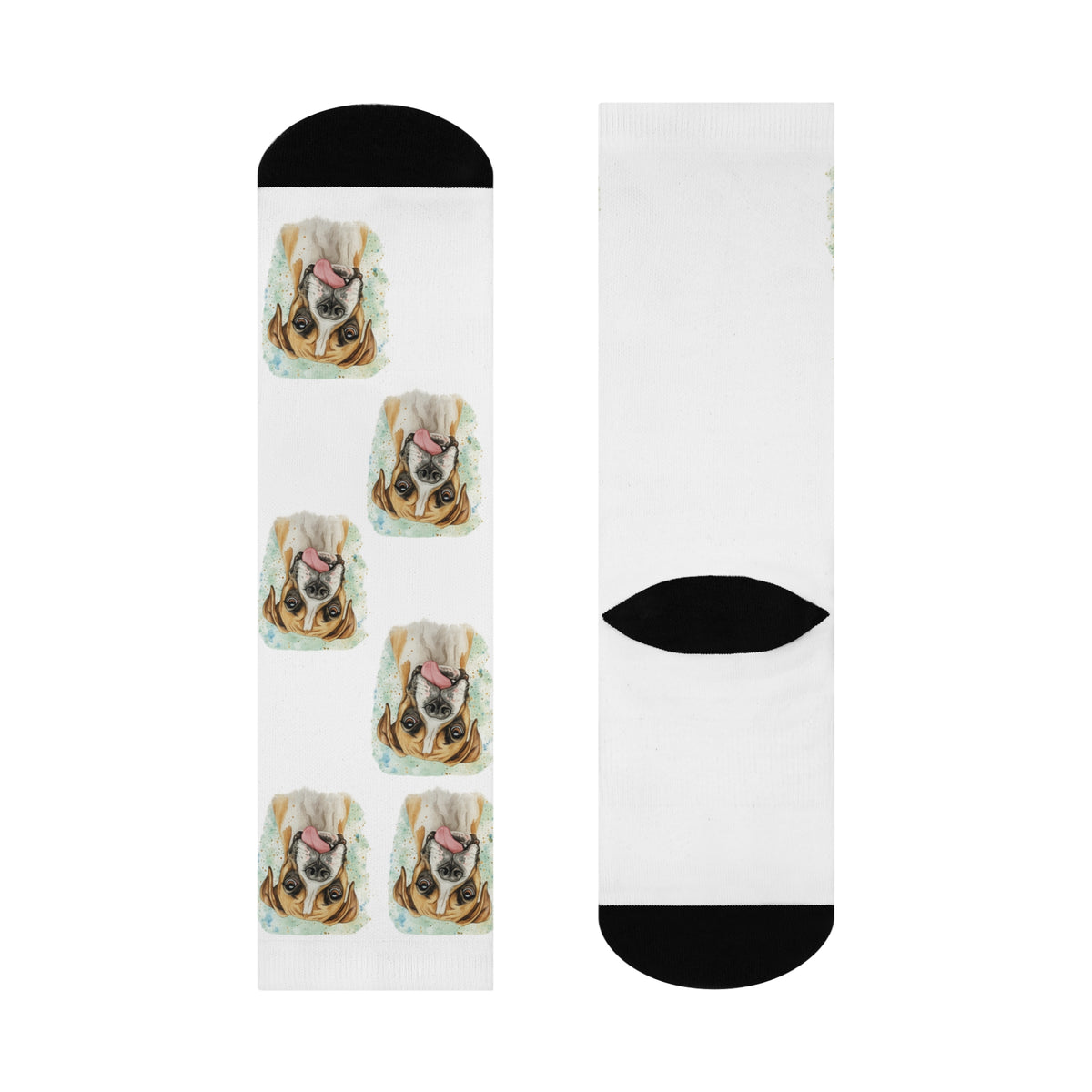 Boxer Graphic socks funny boxer with tongue sticking out dog lover gifts