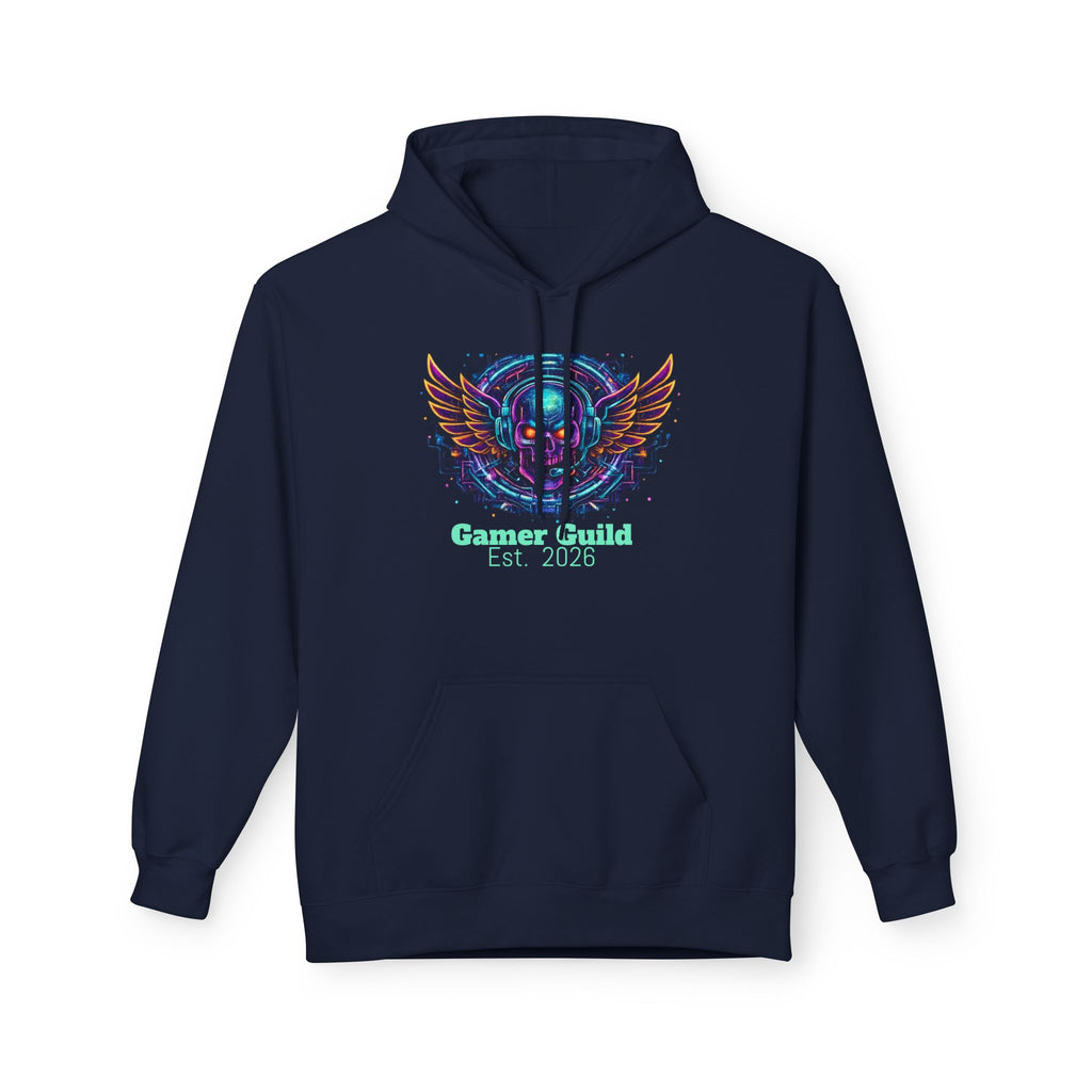 Gamer Guild hoodie Est 2026 skull wings graphic sweatshirt unisex video game
