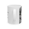 Vintage Volkswagen beetle flower mug black white where flowers bloom quote cup