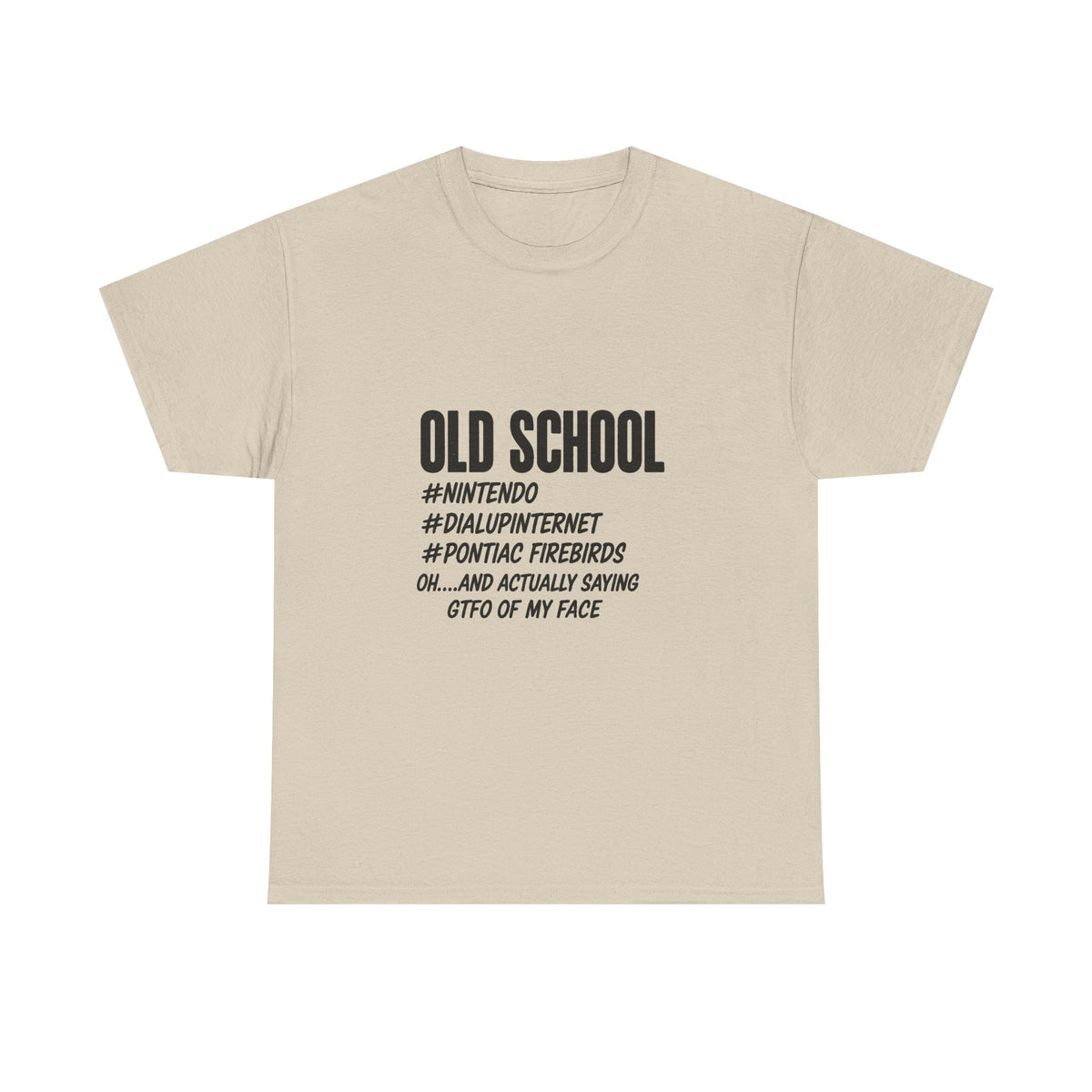 Old School dial up Pontiac Firebird funny graphic t shirt S-5xl