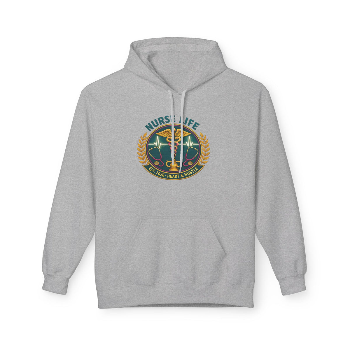 Nurse life hoodie 2026 grad gift nursing student sweatshirt heart & hustle