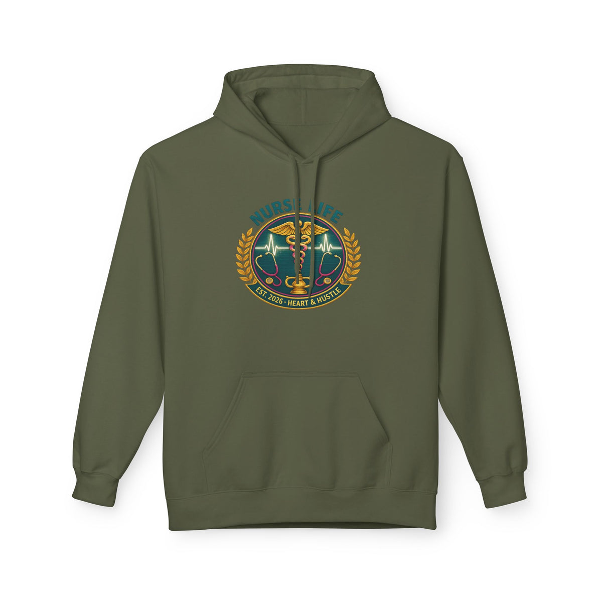 Nurse life hoodie 2026 grad gift nursing student sweatshirt heart & hustle