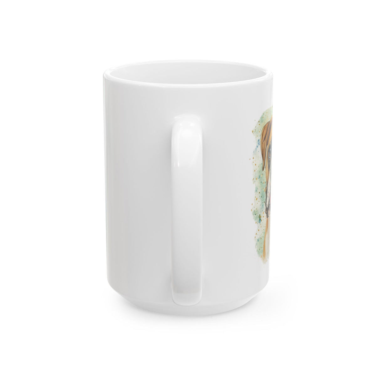 Boxer Dog Watercolor mug | powered by boxer wiggles quote | 11oz 15oz