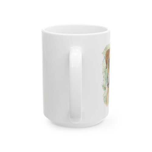 Boxer Dog Watercolor mug | powered by boxer wiggles quote | 11oz 15oz