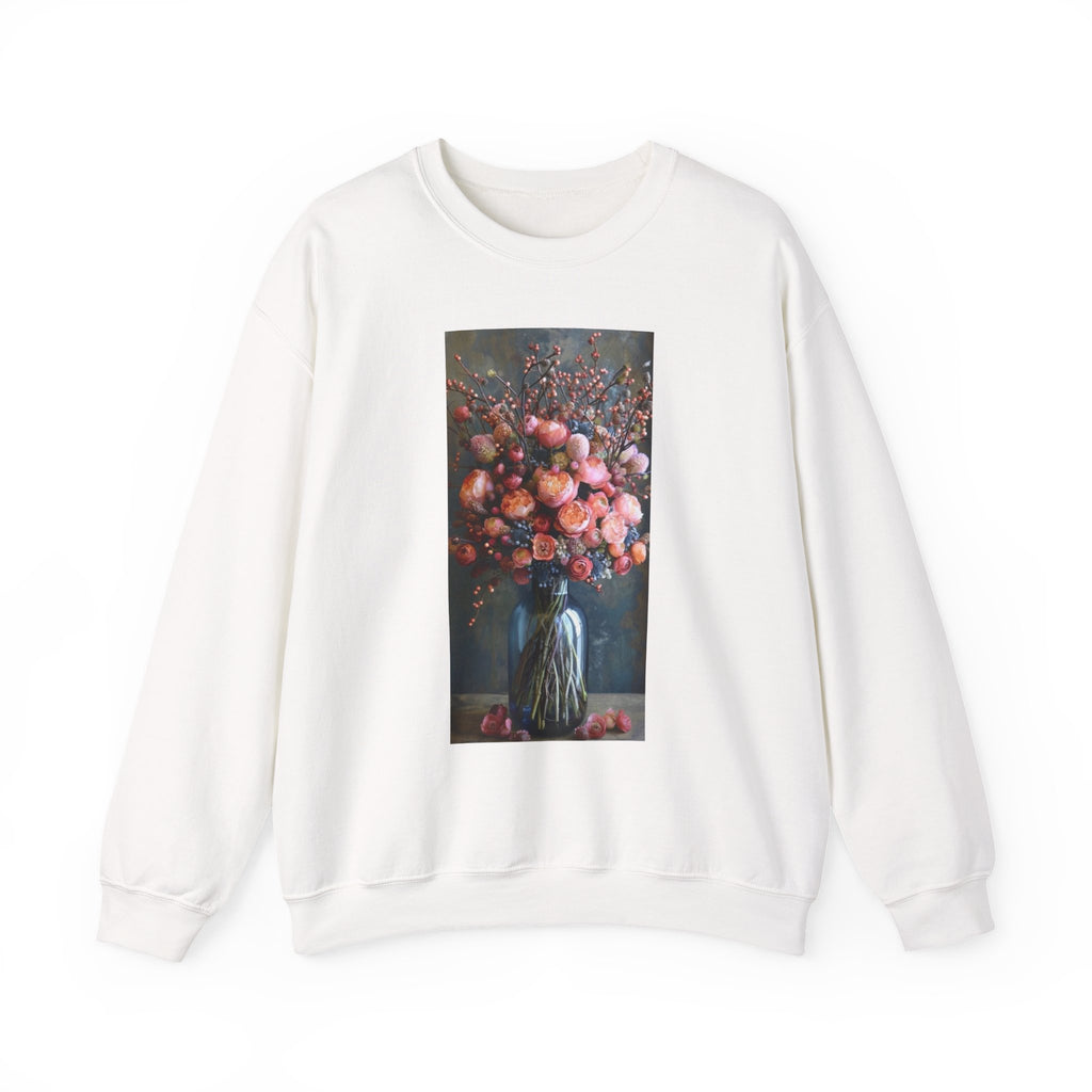 Fine Art Floral still life sweatshirt graphic pullover wild at heart quote
