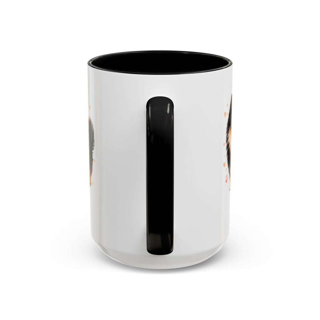 Pomeranian coffee mug little floof big love black and tan pom dog  11oz 15oz