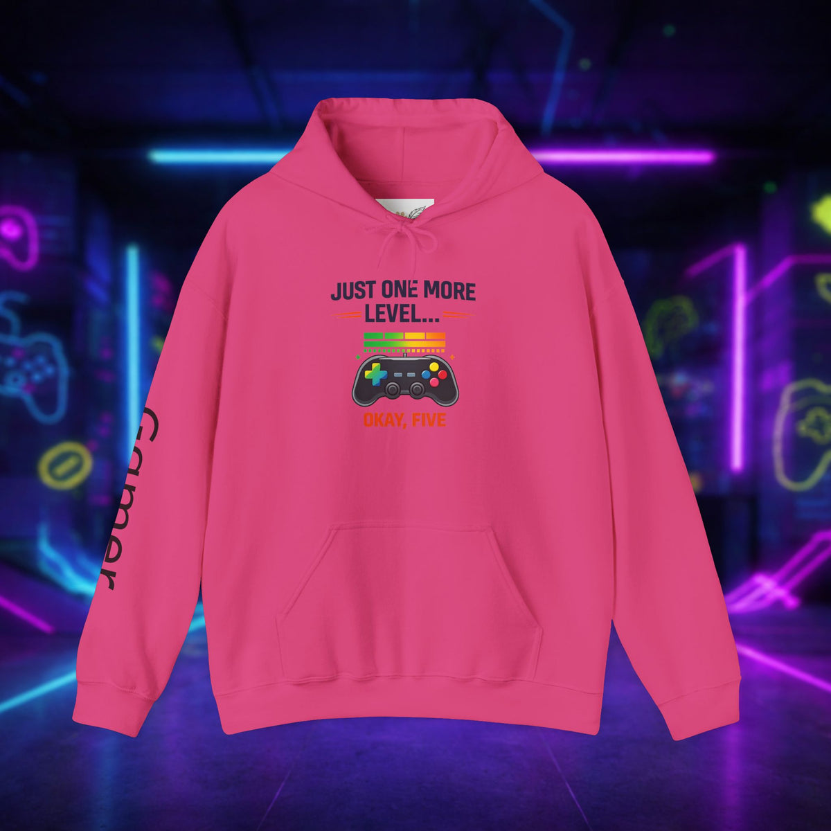 Gamer sweatshirt | remote control graphic | just one more level | Funny hoodie
