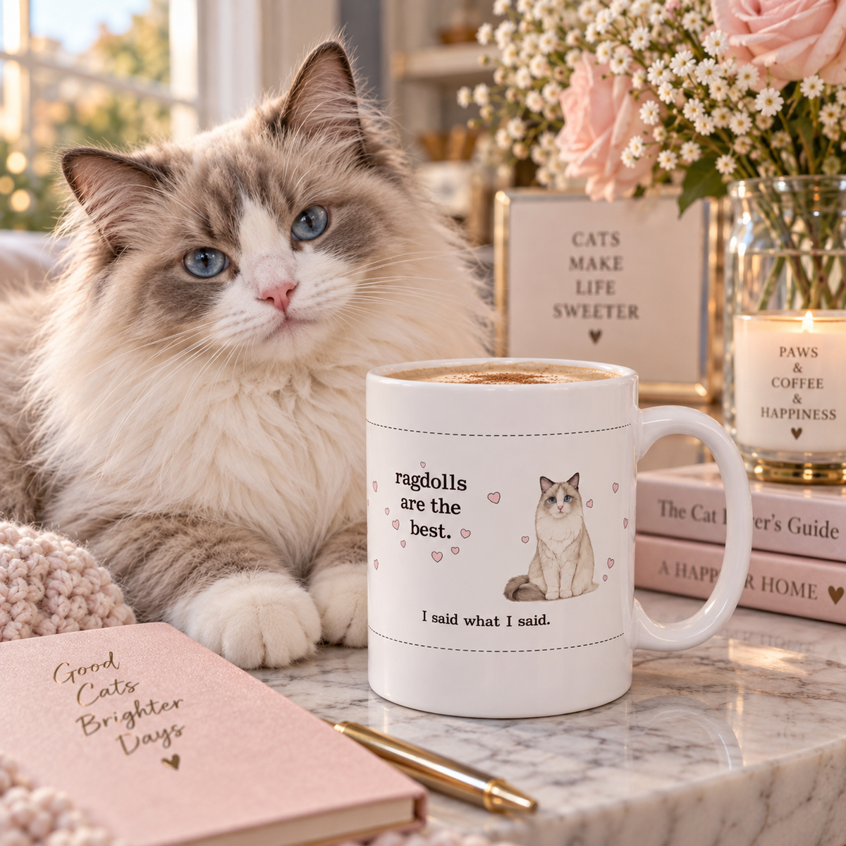 "Ragdolls are the Best" | Coffee or Tea 11oz. Mug | Cat Lover Gift